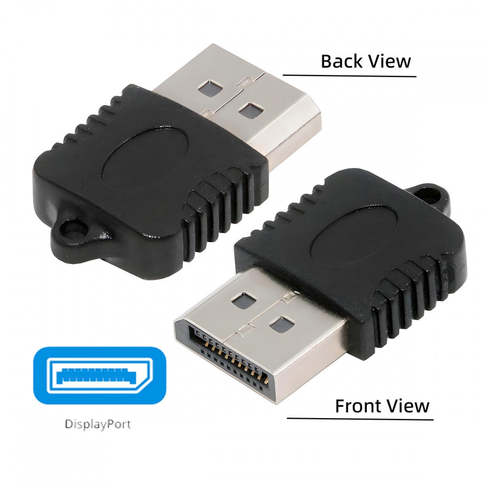CY DP Virtual Display Adapter Displayport Dummy Plug Headless Ghost Emulator 4K@17hz Black