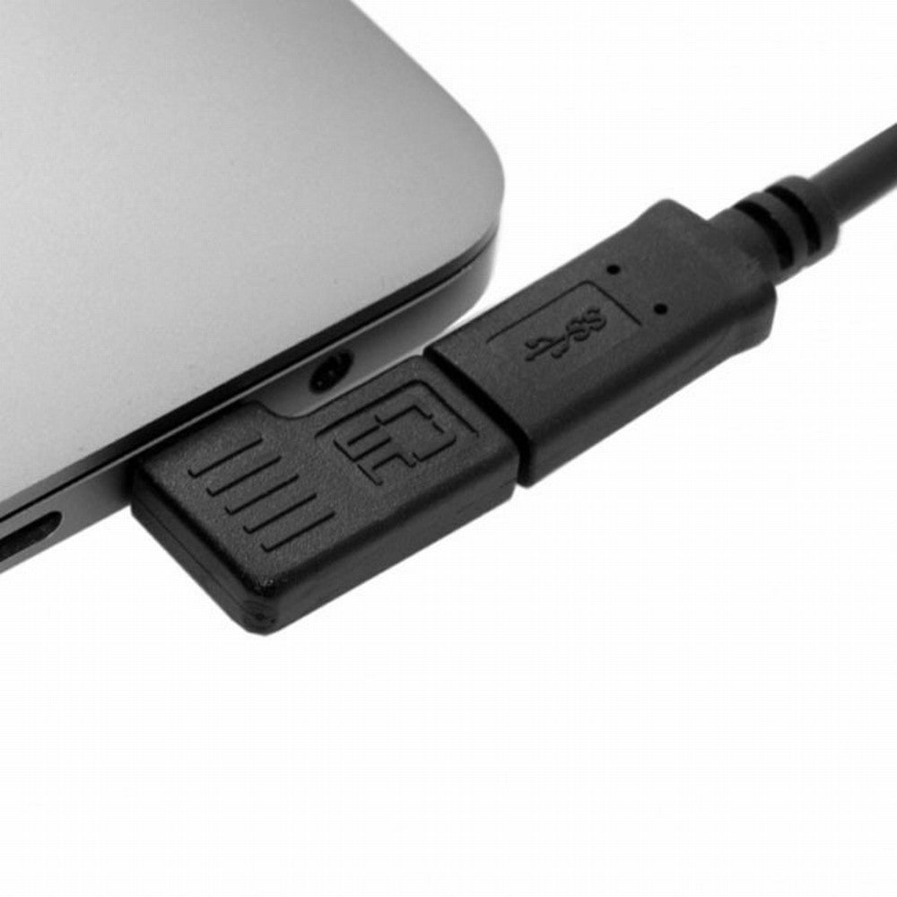 Chenyang 90 Degree Right Left Angled USB 3.1 Type-C Male to Female Extension Adapter for Laptop Tablet Mobile Phone UC-068-RI
