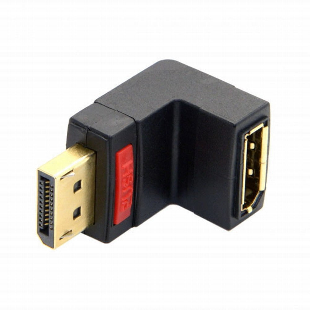 Chenyang Up Angled 90 Degree DP DisplayPort Male to Female Extension Adapter 4K DP-016-UP
