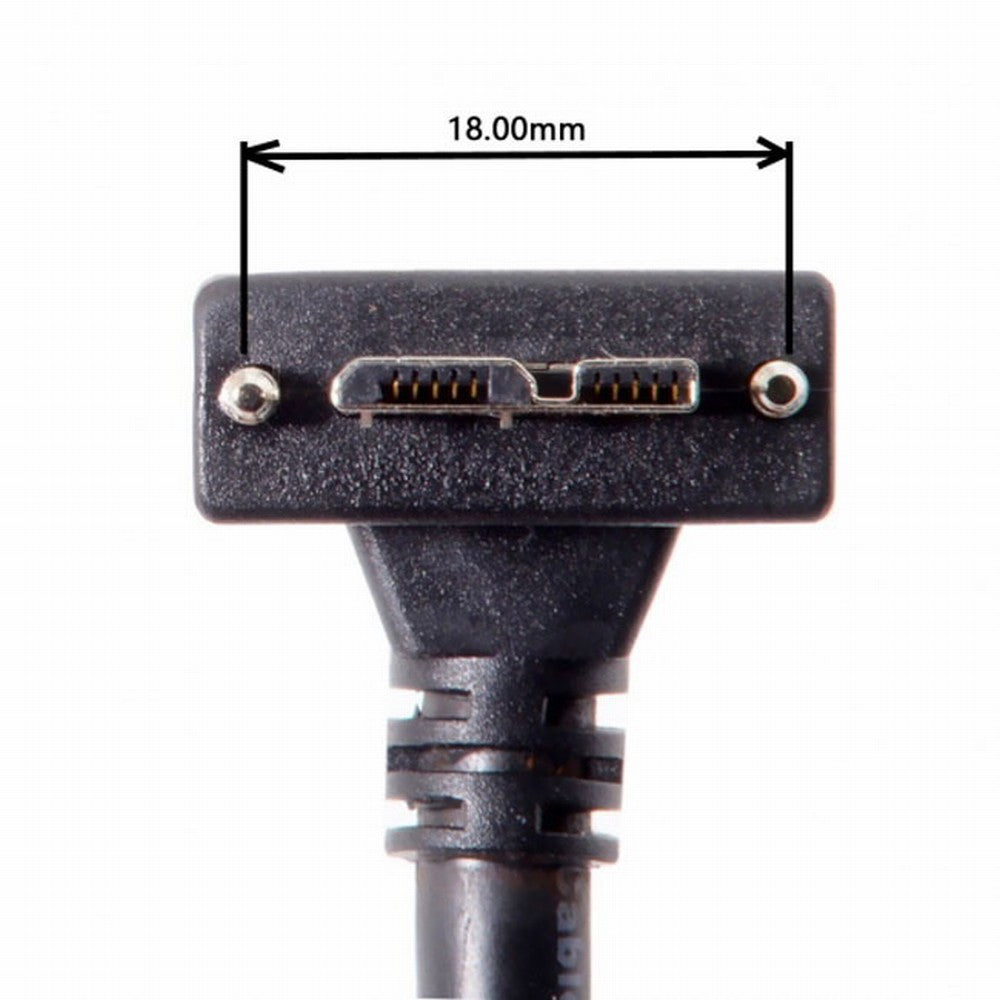 Chenyang  90 Degree Up Angled Micro USB Screw Mount to 3.0 Data Cable for Industrial Camera CC-U3-044-UP