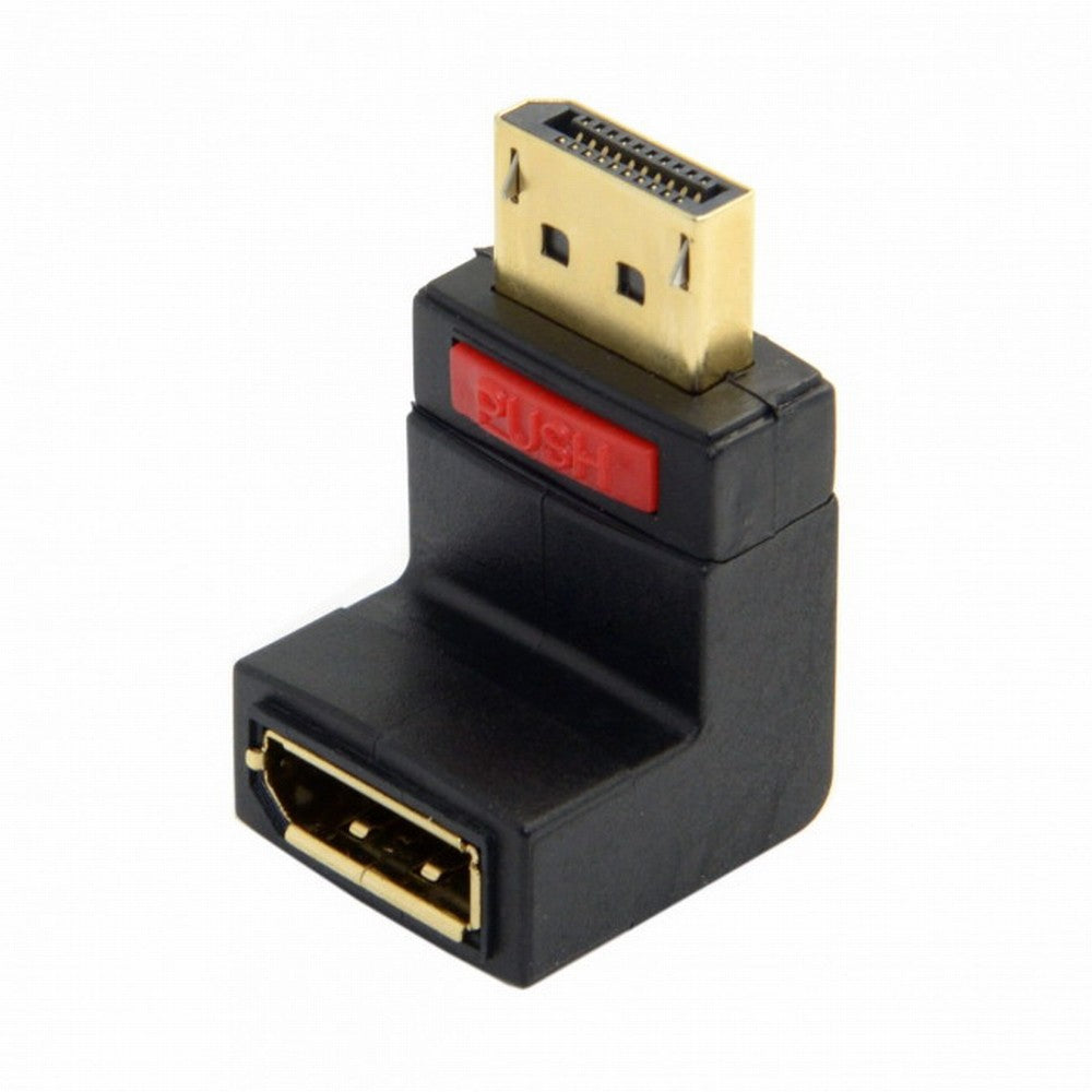 Chenyang Up Angled 90 Degree DP DisplayPort Male to Female Extension Adapter 4K DP-016-UP