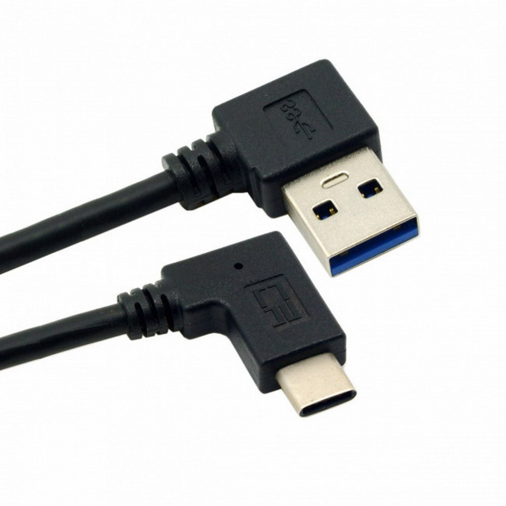 Chenyang Reversible USB 3.1 USB-C Angled to 90 Degree Right Angled USB 3.0 Cable for Laptop Tablet Phone UC-089-RI