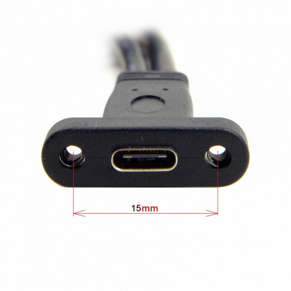 Chenyang Single Port USB 3.1 Type C USB-C Female to USB 3.0 Motherboard 19pin Header Cable 40cm UC-085