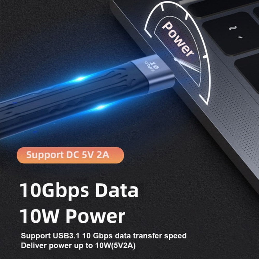 Chenyang 10Gbps USB 3.1 Type C Female to USB3.0 Type A Male Flat Slim FPC Data Cable 13cm for Laptop Phone UC-113-0.13M