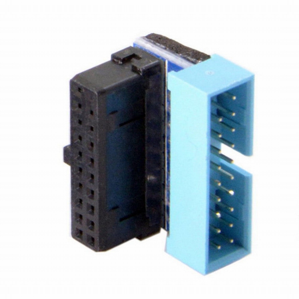 Chenyang Up Angled USB 3.0 20Pin 19Pin Male to Female Extension Adapter 90 Degree for Motherboard Mainboard U3-053-UP