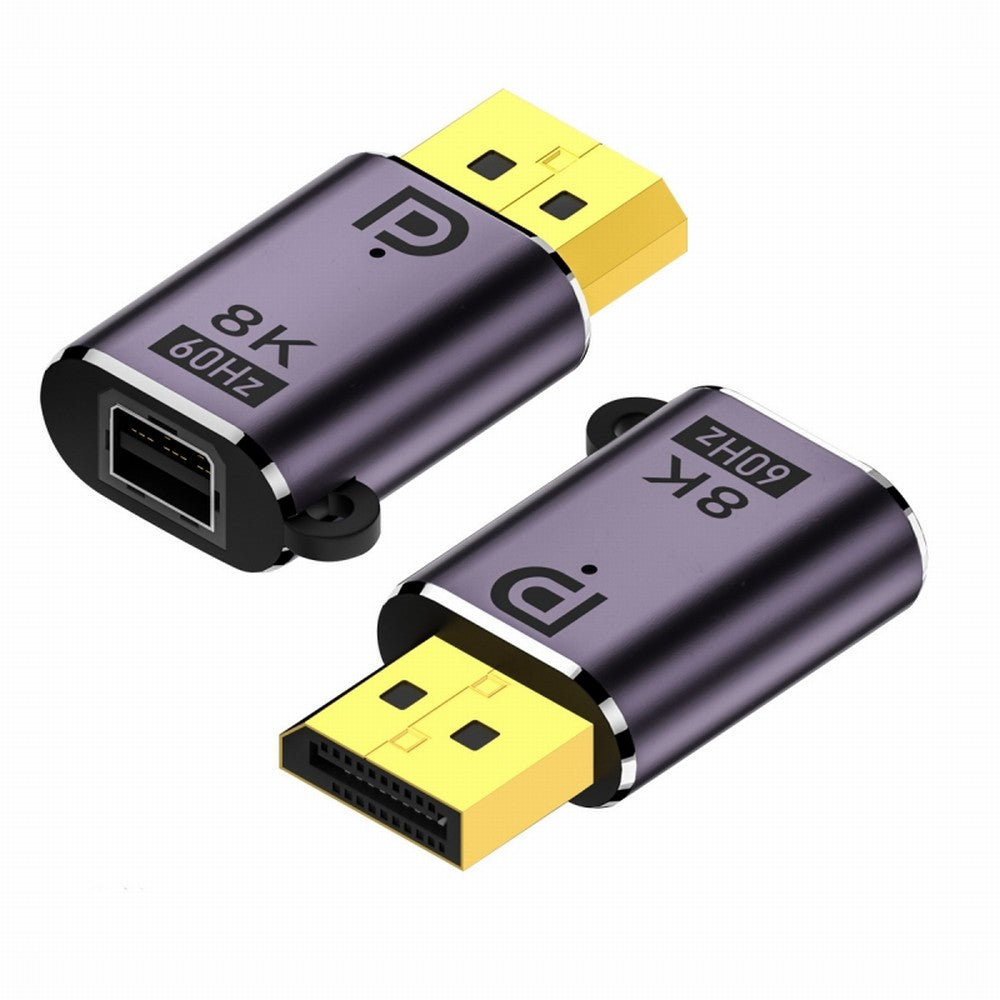 Chenyang DisplayPort 1.4 Male to Mini DP Female 8K 60hz Adapter Ultra-HD UHD 4K 144hz 7680*4320 for Video PC Laptop Monitor DP-036-8K04