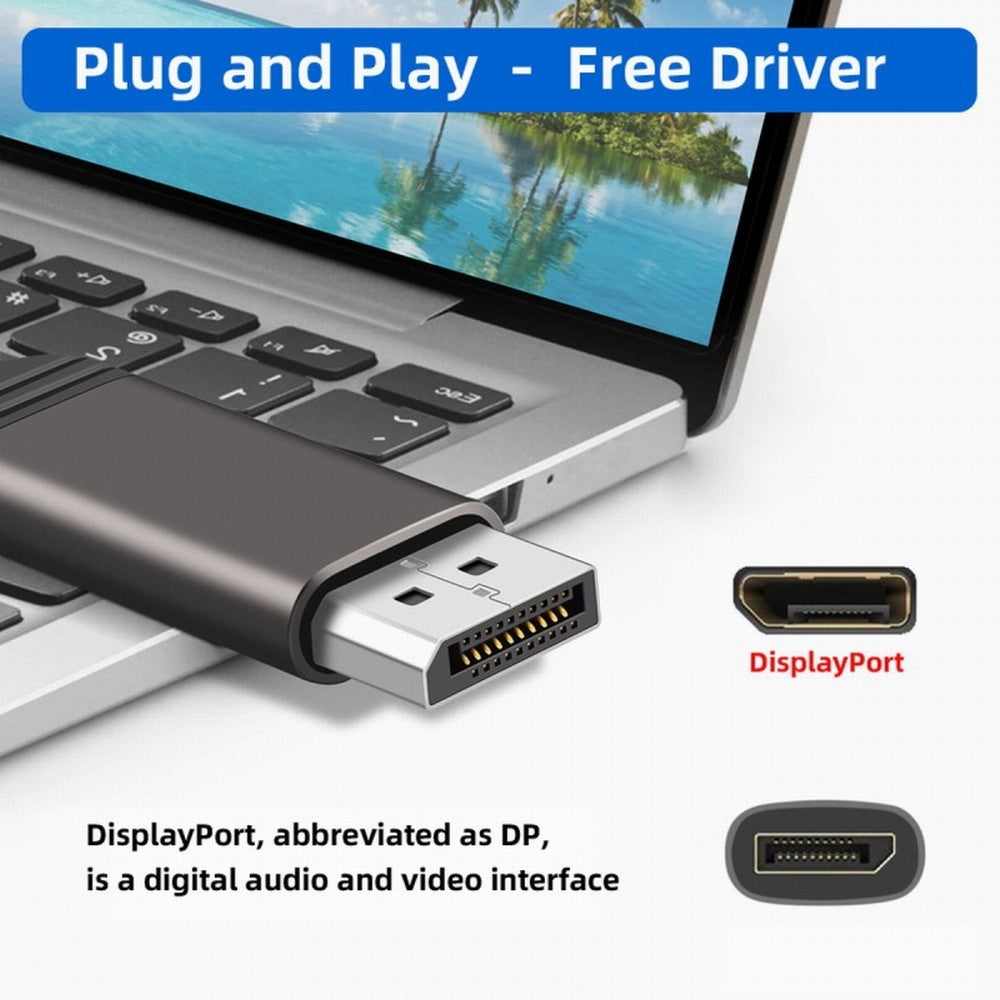 Chenyang DisplayPort 1.4 Male to DP Female 8K 60hz Adapter Ultra-HD UHD 4K 144hz 7680*4320 for Video PC Laptop Monitor DP-036-8K02