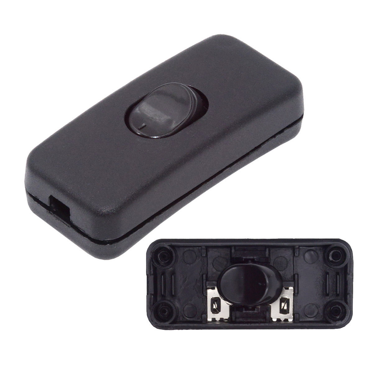Universal Interruptor 303 Switch Cord Inline On-Off Switch DPST Control Rocker for Bedroom Table Lamp Desk Light Strip