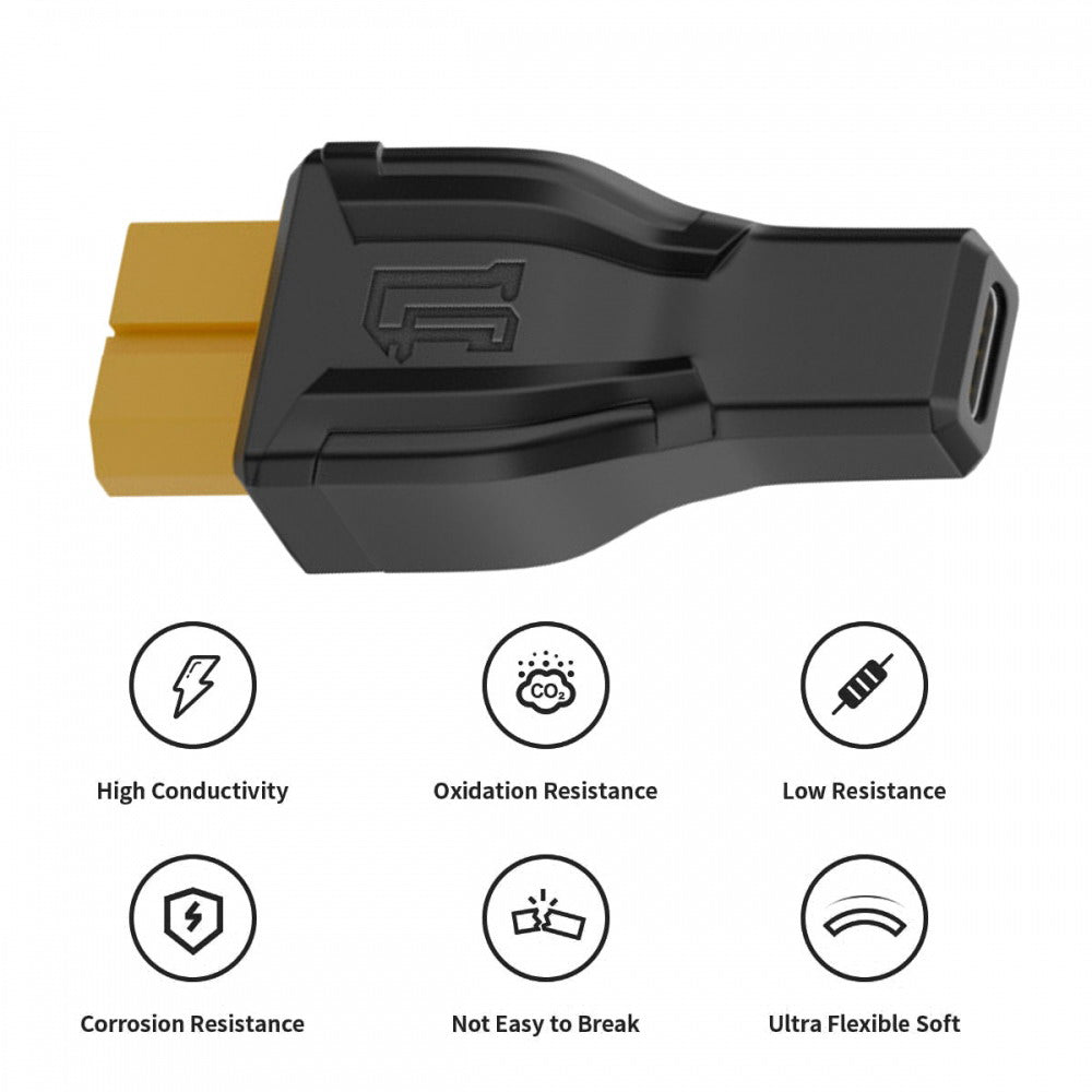 XT60 Female SC100 Protocol to Type-C Female Fast Charging Adapter for RC Lipo Battery Quadcopter Multicopter Aeromodelling