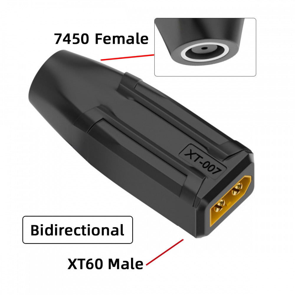 XT60 Male SC100 Protocol to DC 7.4x5.0mm Female Fast Charging  Adapter for RC Lipo Battery Quadcopter Multicopter Aeromodelling
