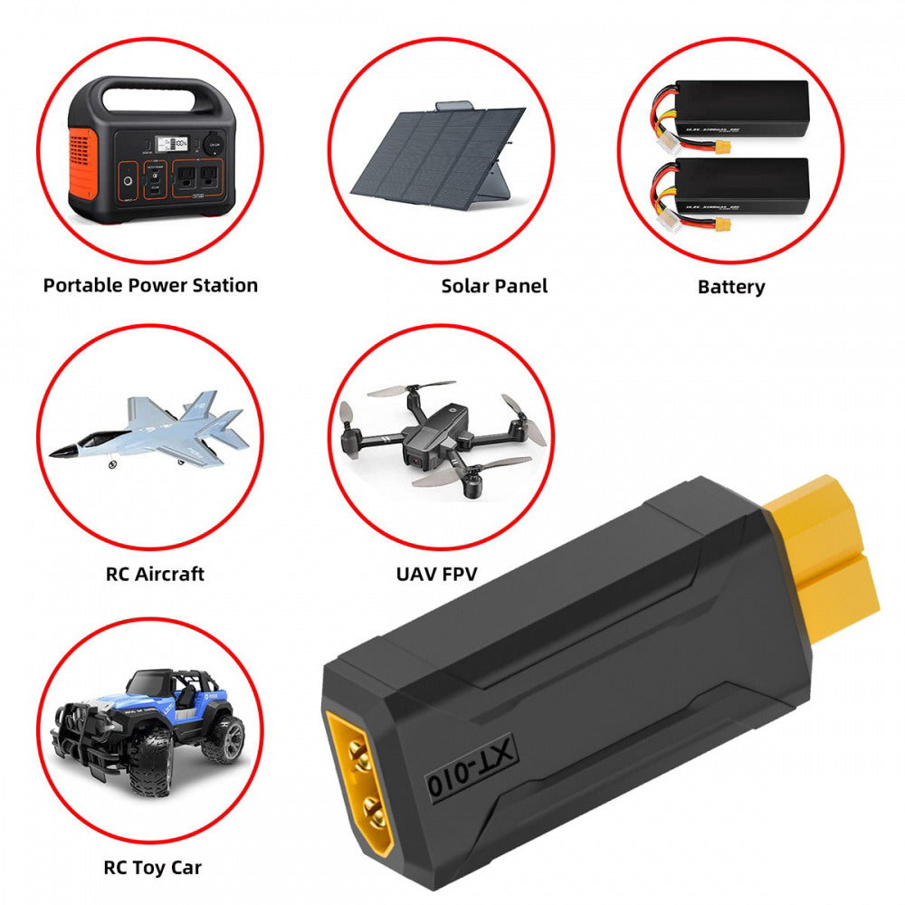 XT60 Male SC100 Protocol to XT60 Female Fast Charging Adapter for RC Lipo Battery Quadcopter Multicopter Aeromodelling