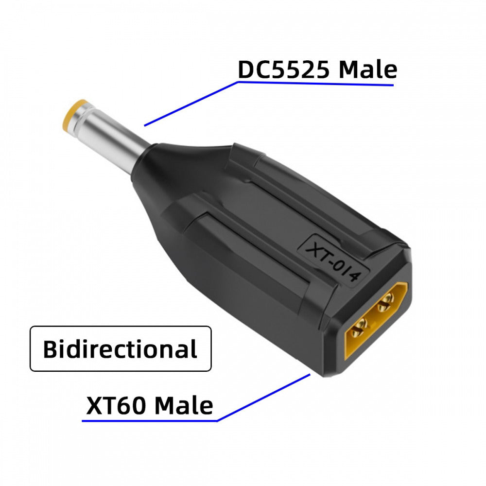 XT60 Male SC100 Protocol to DC 5.5x2.5mm Male Fast Charging Adapter for RC Lipo Battery Quadcopter Multicopter Aeromodelling