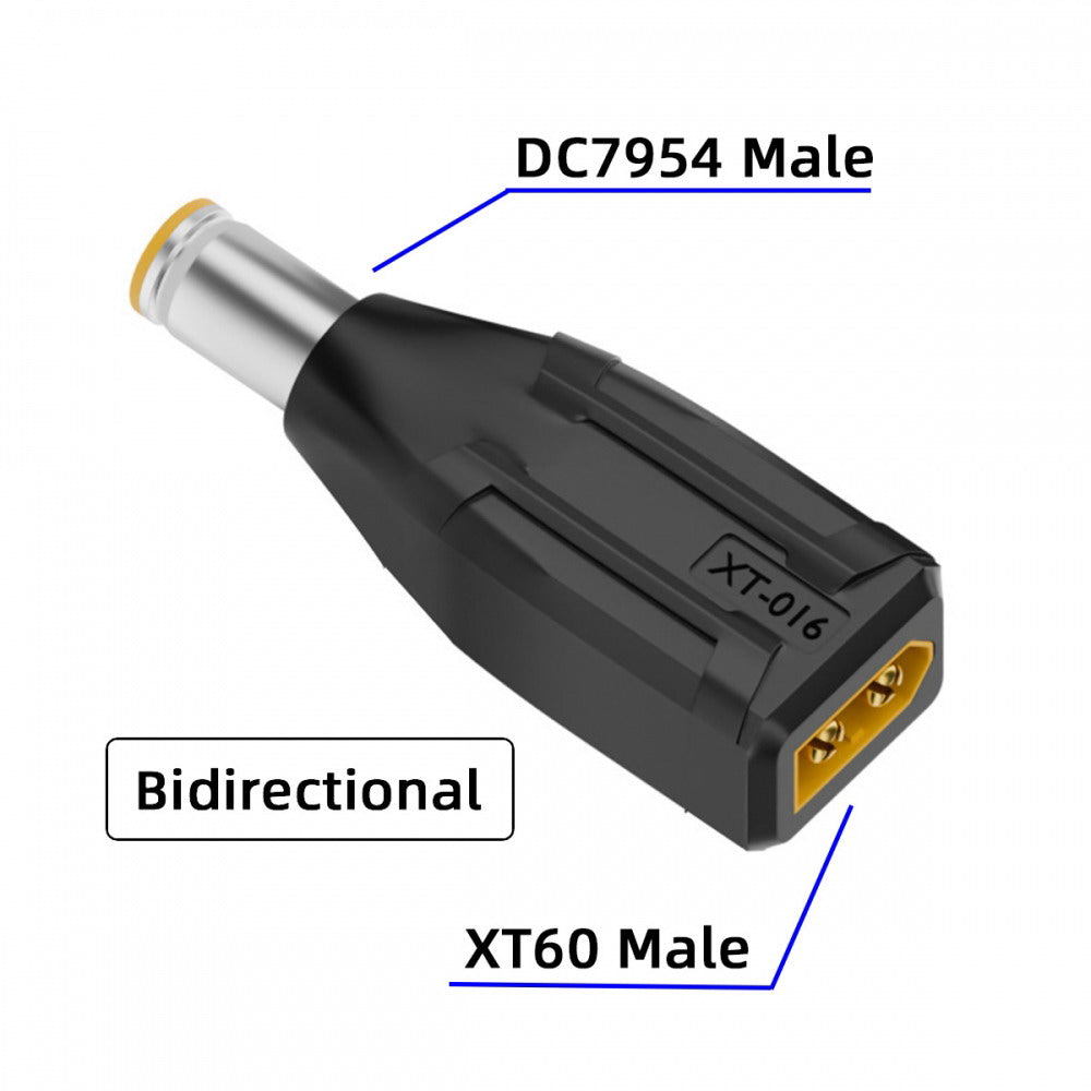 XT60 Male SC100 Protocol to DC 7.9x5.4mm Male Fast Charging Adapter for RC Lipo Battery Quadcopter Multicopter Aeromodelling