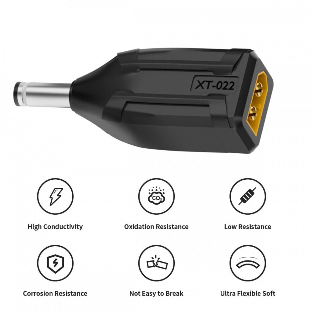 XT60 Male SC100 Protocol to DC 5.5x2.1mm Male Fast Charging Adapter for RC Lipo Battery Quadcopter Multicopter Aeromodelling