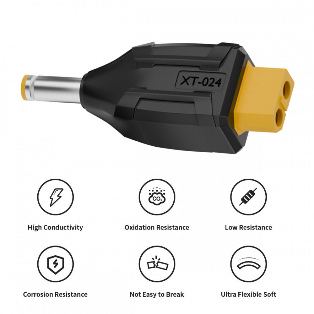 XT60 Female SC100 Protocol to DC 5.5x2.5mm Male Fast Charging Adapter for RC Lipo Battery Quadcopter Multicopter Aeromodelling