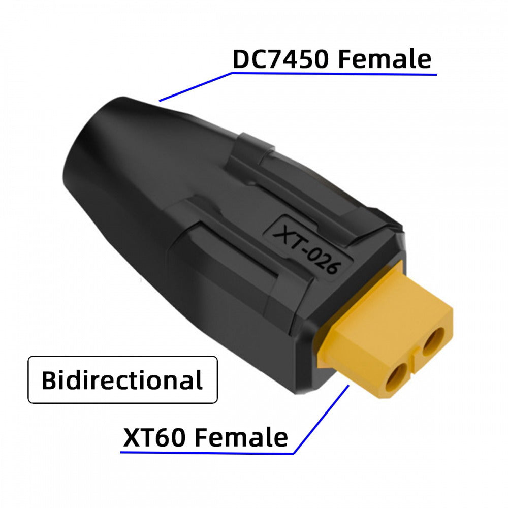 XT60 Female SC100 Protocol to DC 7.4x5.0mm Female Fast Charging Adapter for RC Lipo Battery Quadcopter Multicopter Aeromodelling
