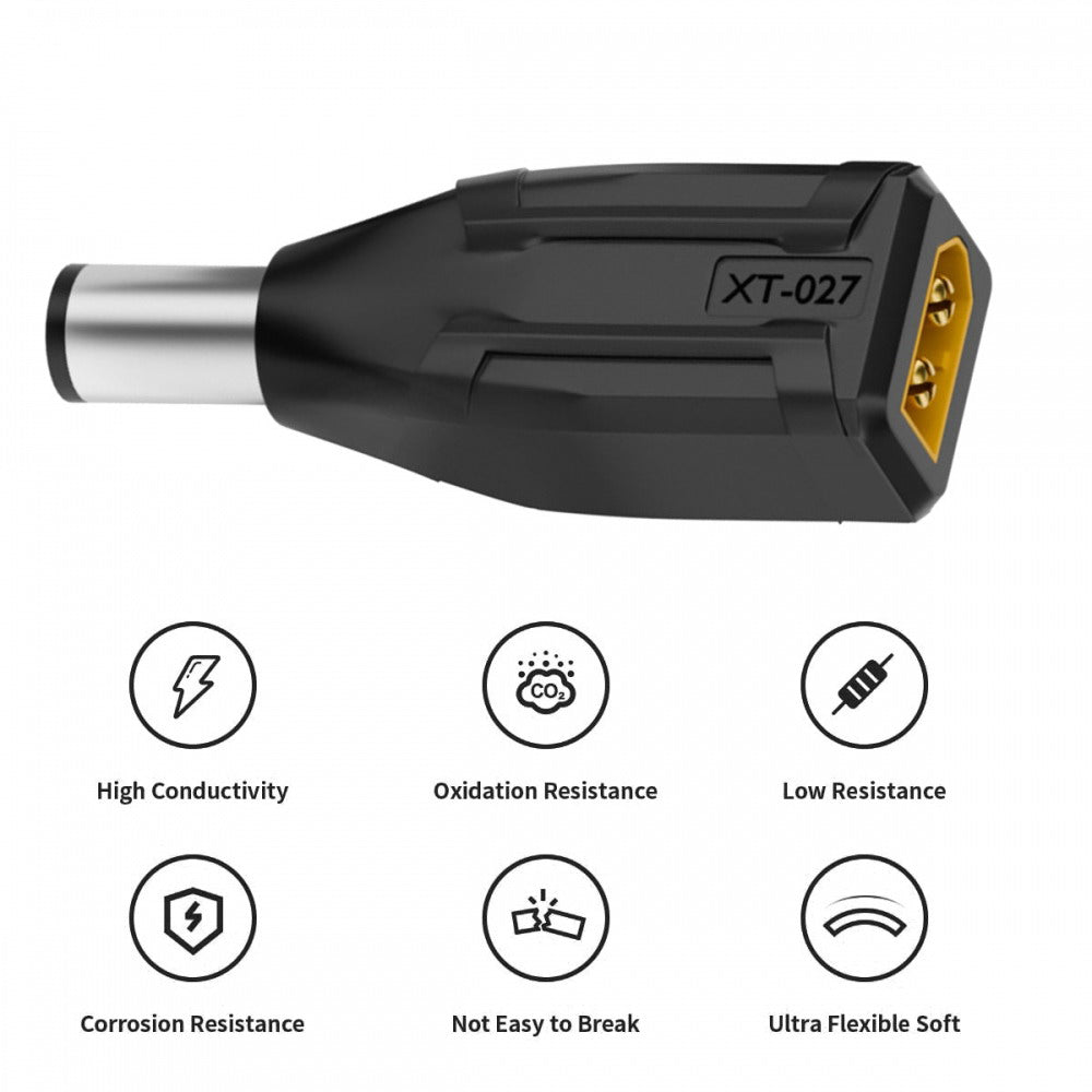 XT60 Male SC100 Protocol to DC 7.4x5.0mm Male Fast Charging Adapter for RC Lipo Battery Quadcopter Multicopter Aeromodelling