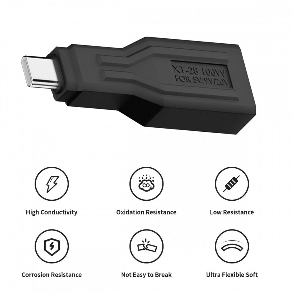 XT60 Male Input SC100 Protocol to Type-C Male Output Fast Charging Adapter for RC Lipo Battery Quadcopter Laptop Phone