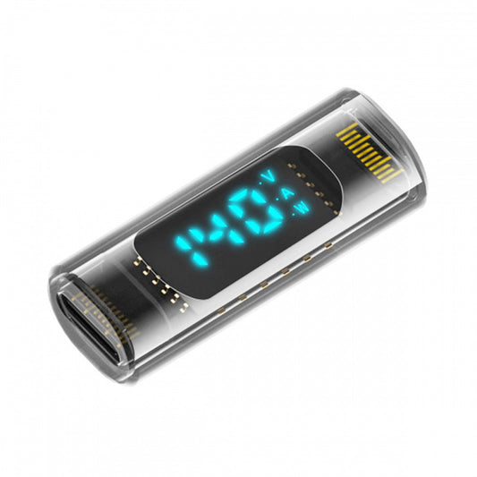 Type-C Smart LED Display USB-C Female to Female Extension Adapter USB4.0 40Gbps 140W Current Voltage Monitoring Tester Detector