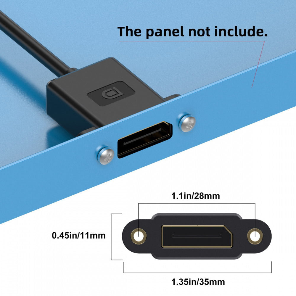 Ultrafine DisplayPort 1.4 DP Male to Female Extension Cable 8K 60hz 4K 144hz for Desktop Laptop Monitor Graphics Card 30cm