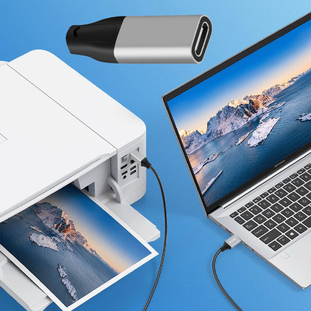 USB 3.0 Type-A Male to USB-C Type-C Female Stretch Coiled Cable 100cm Extension 5Gbps for Disk Phone Camera Data