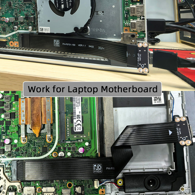 2280 NGFF PCI-E4.0 M.2 M-key to Oculink SFF-8612 SFF-8611 Host Cable 15cm for NVME U.2 SSD eGPU