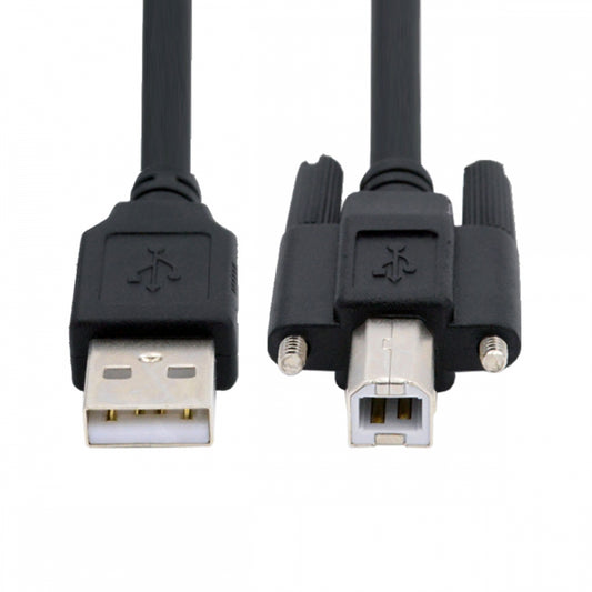 USB 2.0 Type-A Male to Type-B Thumbscrew Standard Male Mount Panel Type for Industrial Camera Robot Scanner Disk
