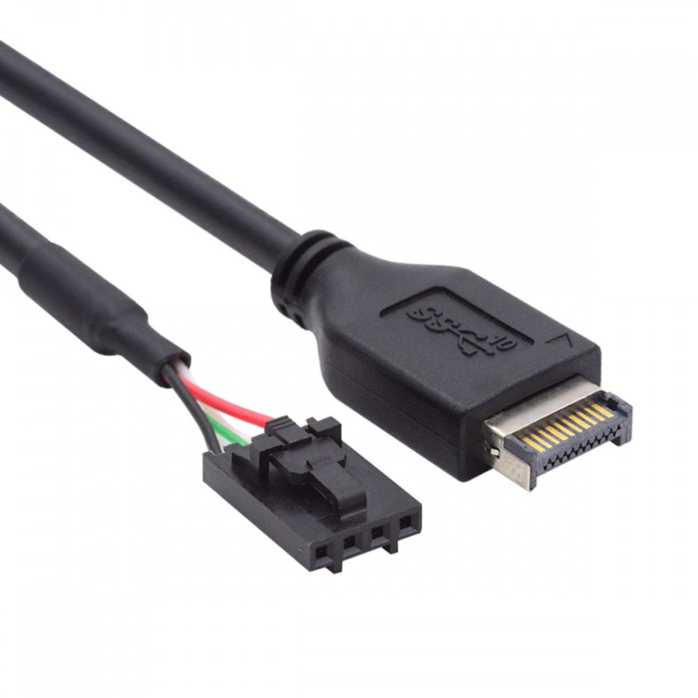 USB 3.1 Front Panel Header Male Type-E Host to USB 2.0 Motherboard 4pin IDC Housing with Latch Device Cable 30cm