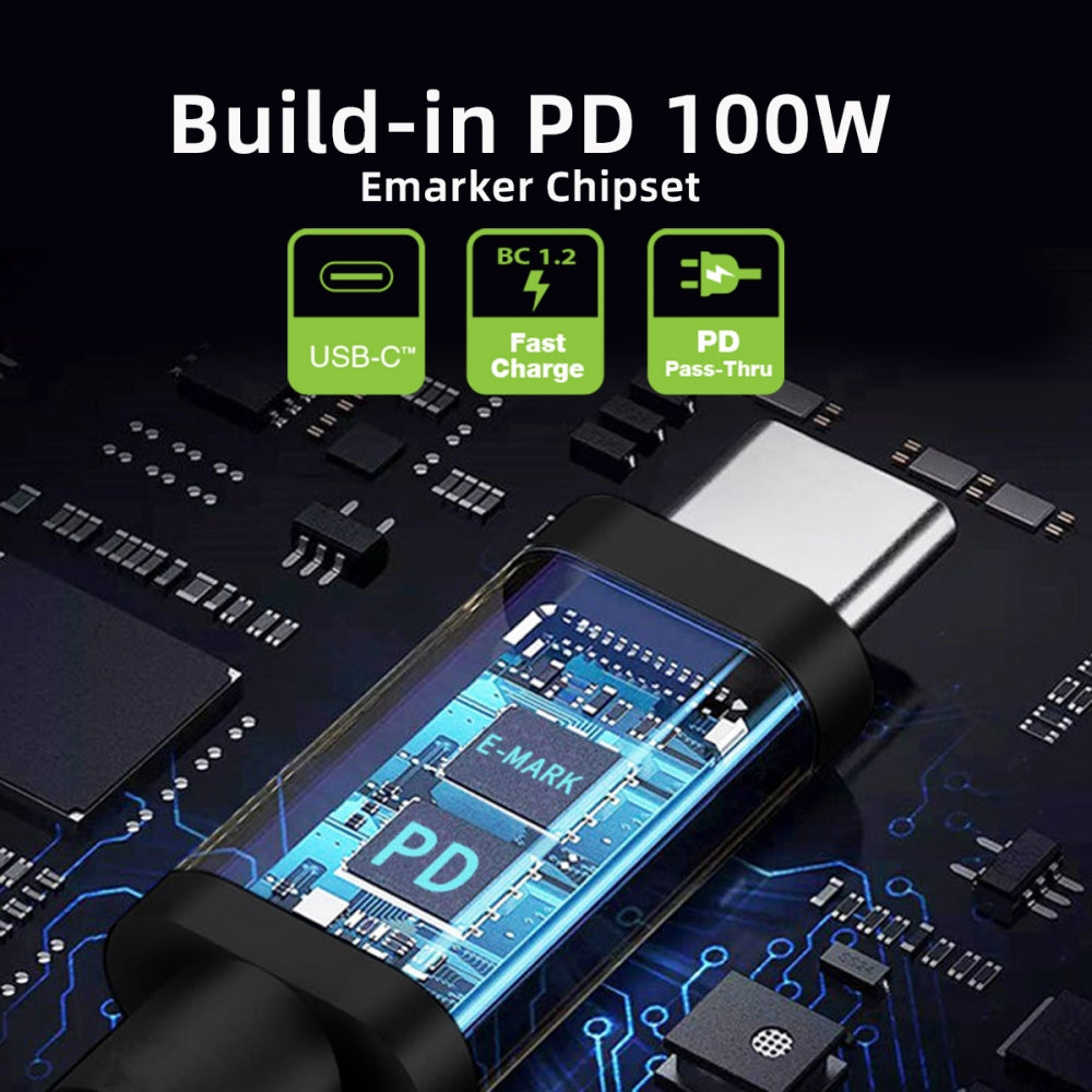 100W Type C USB-C Input to 20V DC 4.5*3.0mm Output Power 20V 5A 65W PD Charge Cable compatible with DELL-Laptop