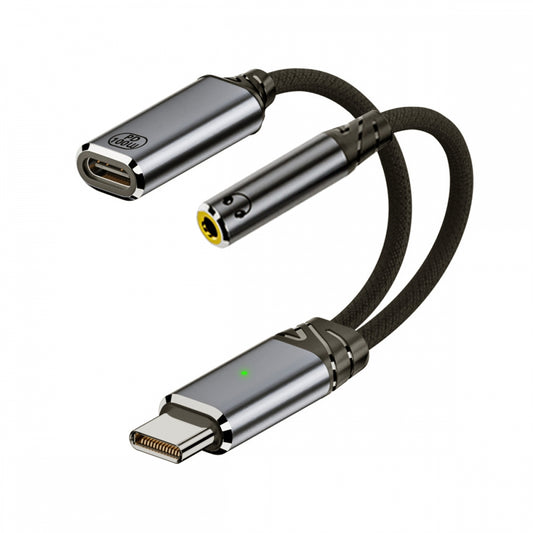 USB-C Type-C Male to 3.5mm Female Audio DAC AUX Music 16bit 48kHz & 100W PD Power Cable for Laptop Tablet Phone