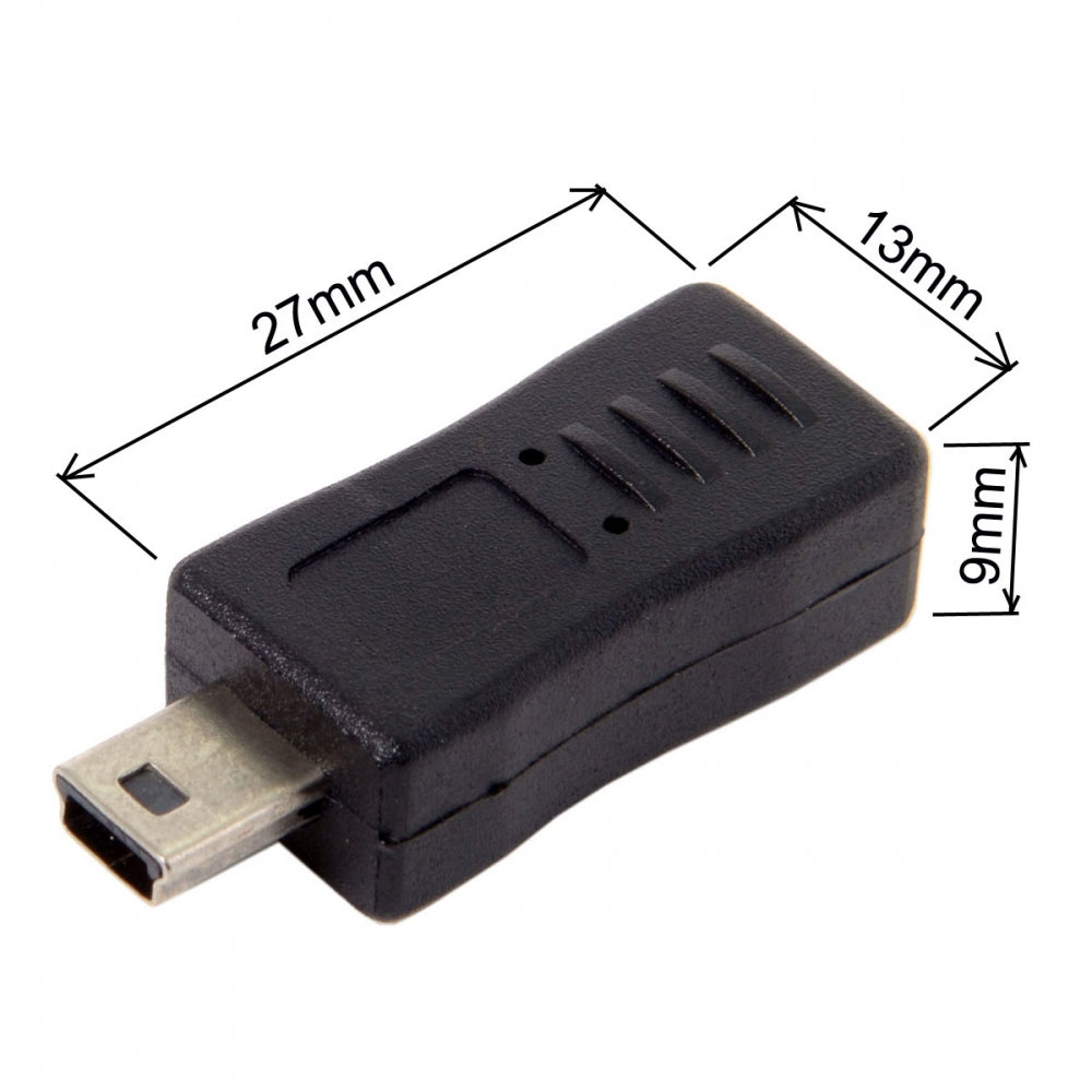 2pcs/lot Mini USB2.0 Male to Micro Female and Micro USB Male to Mini-USB Female Extension Connector Adapter