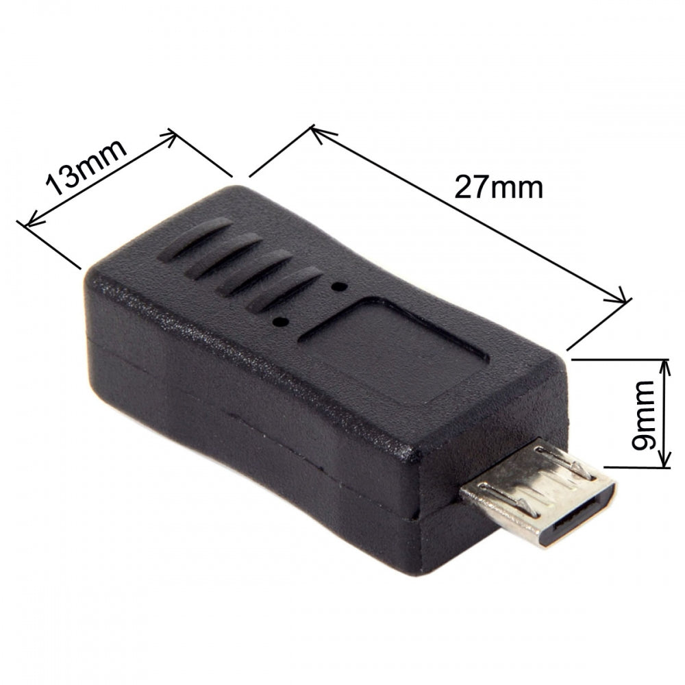 2pcs/lot Mini USB2.0 Male to Micro Female and Micro USB Male to Mini-USB Female Extension Connector Adapter