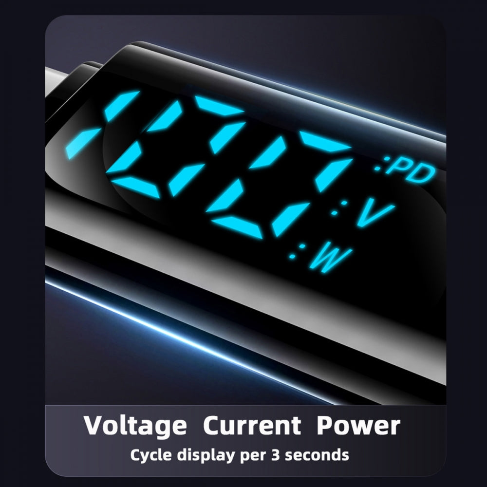 Type-C USB-C Input to DC 7.4x5.0mm Jack Smart LED Display 100W Output Power 20V 5A PD Charge 65W Adapter for DELLLaptop