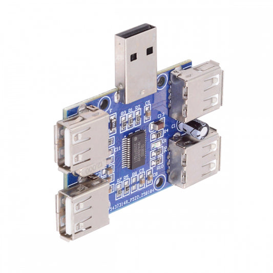 USB 2.0 1-to-4 Four Ports HUB PCBA PCs 4 Devices Type-A Adapter for Keyboard Mouse Scanner Printer