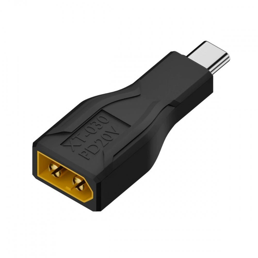 Type-C Male Input 100W 20V 5A PD to XT60 Male Output SC100 Protocol Fast Charging Adapter for RC Lipo Battery Quadcopter
