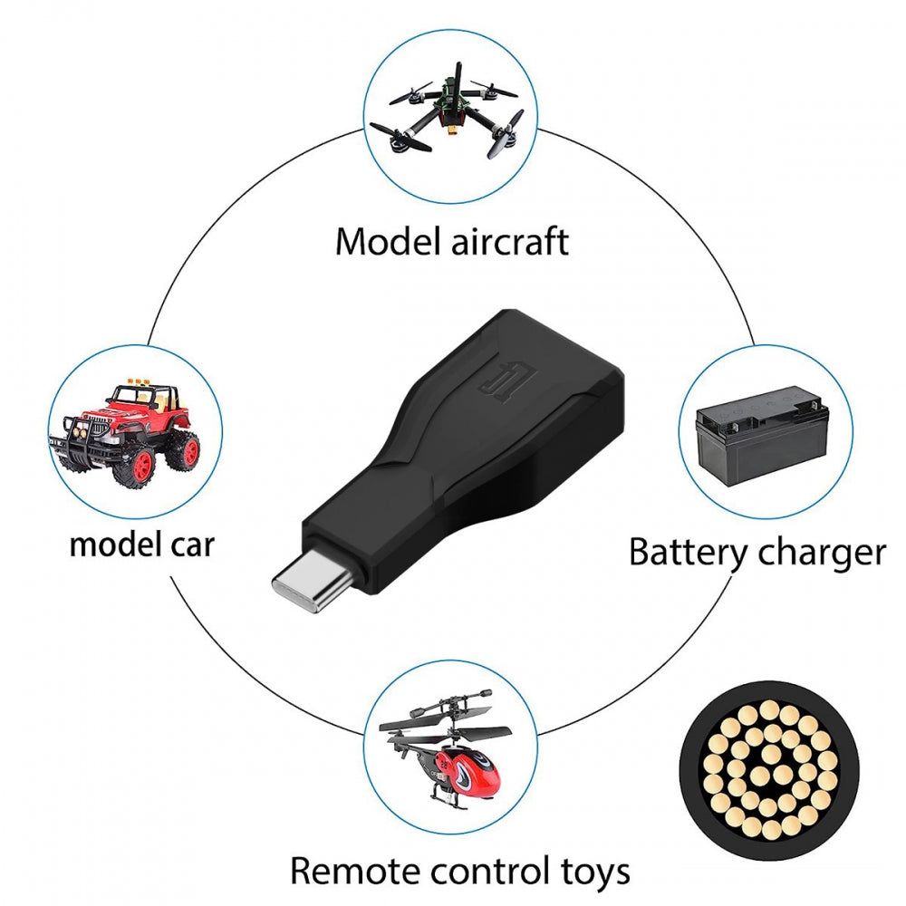 Type-C Male Input 100W 20V 5A PD to XT60 Male Output SC100 Protocol Fast Charging Adapter for RC Lipo Battery Quadcopter