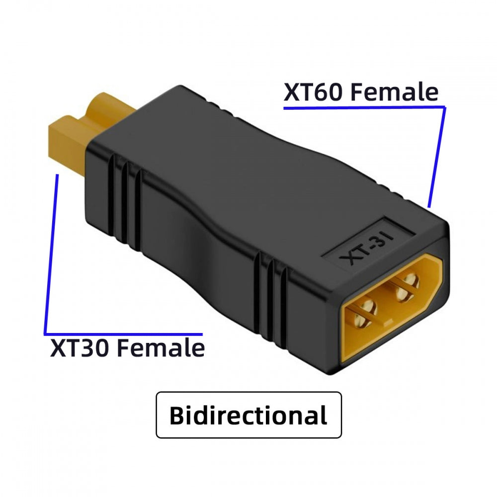 XT60 Female SC100 Protocol to XT30 Female Fast Charging Adapter for RC Lipo Battery Quadcopter Multicopter Aeromodelling