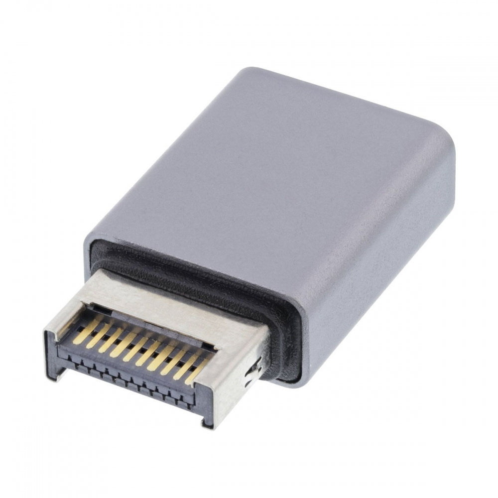 USB 3.1 Front Panel Header Male Type-E to Type-C USB-C Female Motherboard Extension Data Adapter