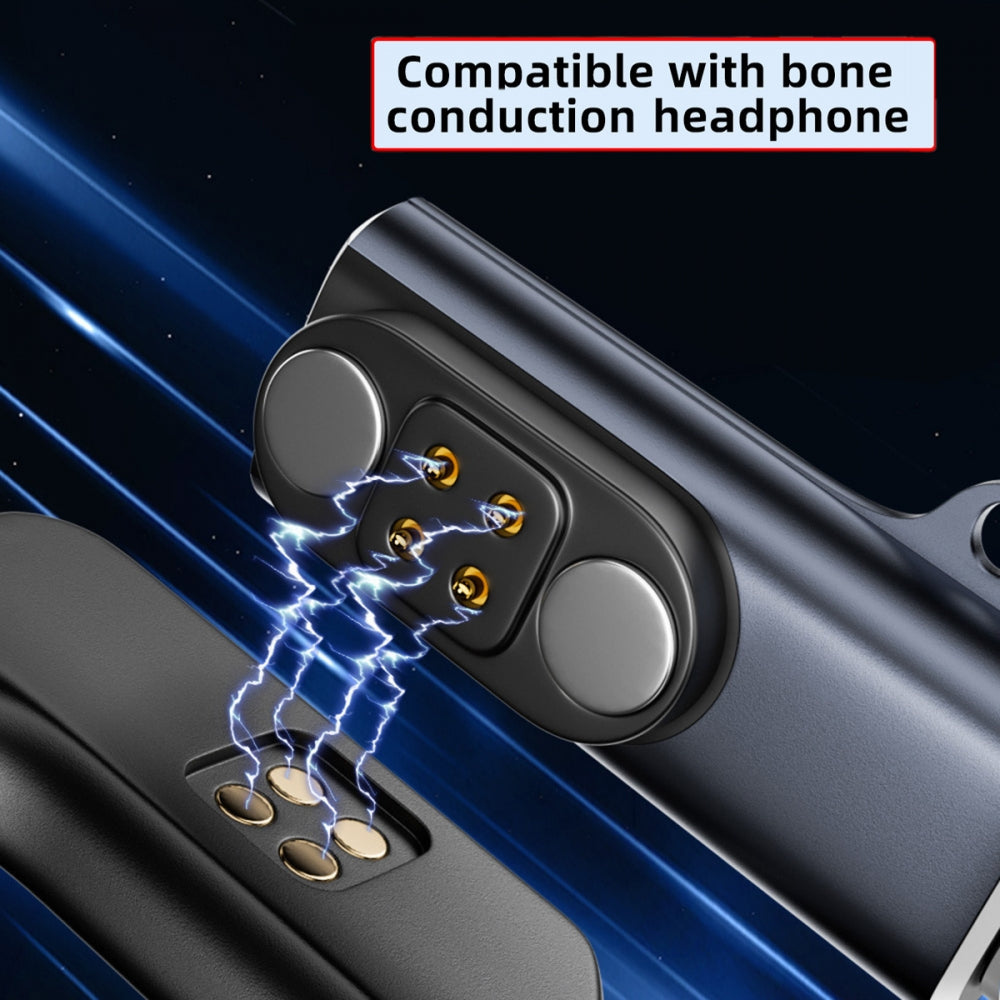2pcs/lot Magnetic Charging Adapter USB Type-C to Pitch 2.5mm with 4-Pin Terraced Square Contacts Compatible with Bone Conduction Headphone