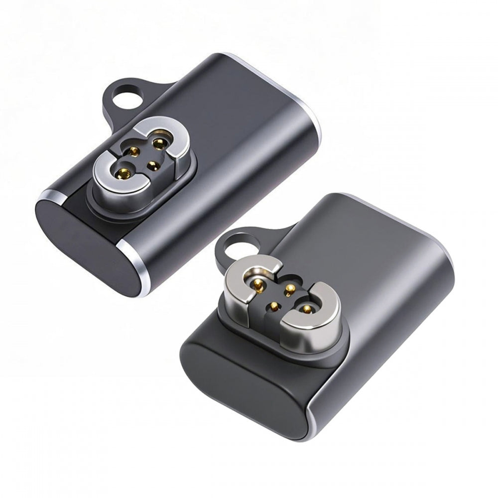 2pcs/lot Magnetic Charging Adapter USB Type-C to 4-Pin Horizontal Vertical Rhomboid Contacts Compatible with Bone Conduction Headphone S70