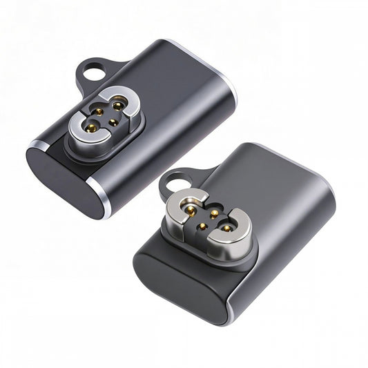 2pcs/lot Magnetic Charging Adapter USB Type-C to 4-Pin Horizontal Vertical Rhomboid Contacts Compatible with Bone Conduction Headphone S70