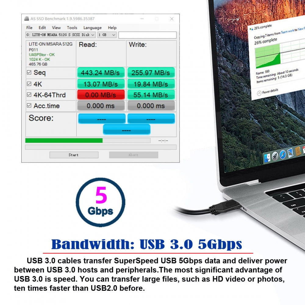 Stackable Dual USB 3.0 Male to Female Type-A Panel Type Header Cable Dual Ports 50cm
