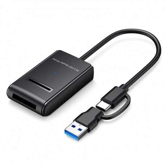 USB 3.0 USB-C Type-C Type-A to NVME M-key M.2 NGFF SATA SSD Docking Horizontal External Cable Enclosure RTL9210B Chipset