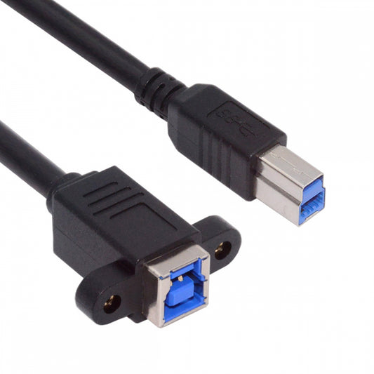 USB 3.0 Type-B Female to USB3.0 Type-B Male Cable Extension 5Gbps for Disk SSD Camera Data 30cm