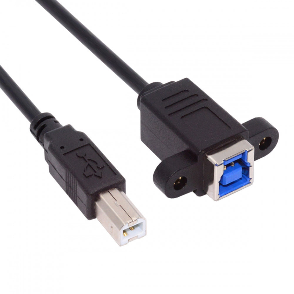 USB 3.0 Type-B Female to USB2.0 Type-B Male Cable Extension 5Gbps for Disk SSD Camera Data 30cm