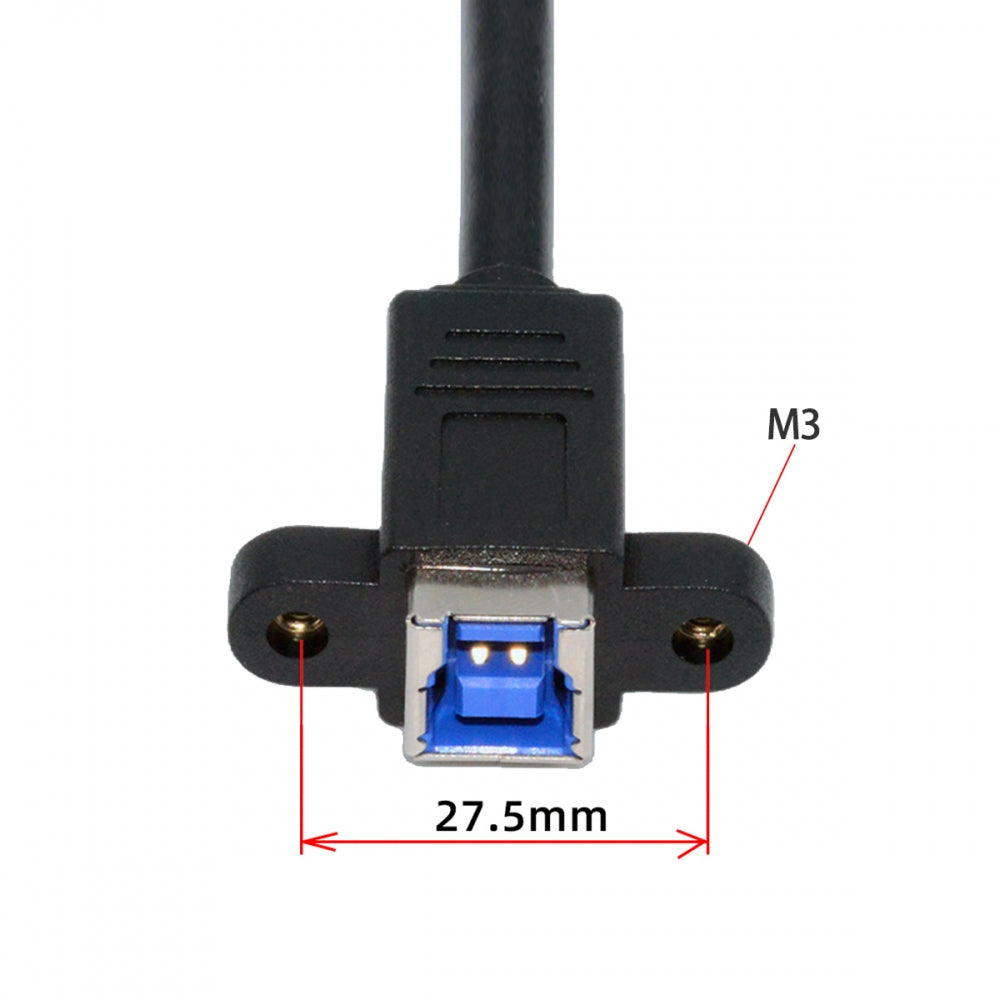 USB 3.0 Type-B Female to USB2.0 Type-B Male Cable Extension 5Gbps for Disk SSD Camera Data 30cm