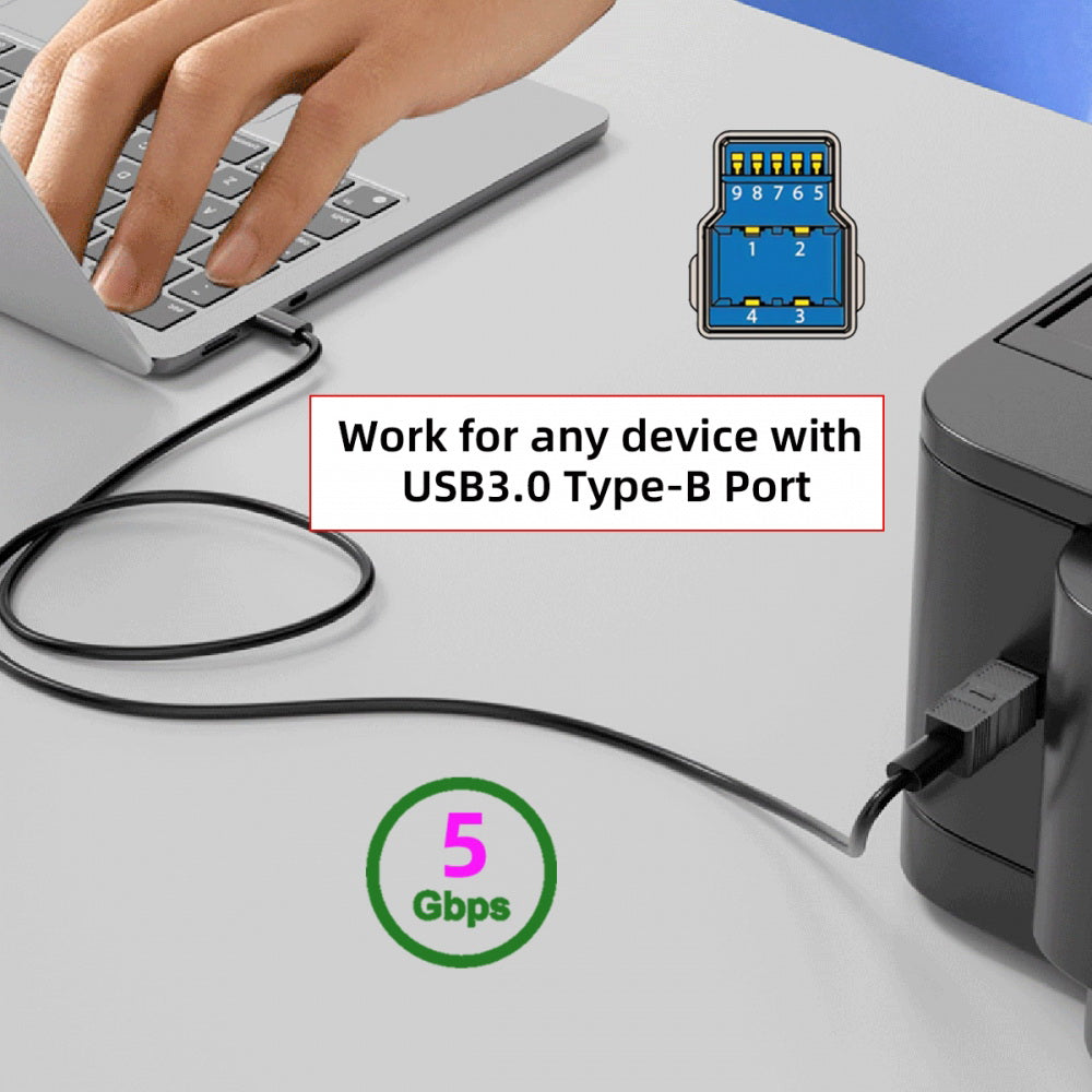 2pcs/lot USB 3.0 Type-B Male to USB3.0 Type-A Male Female Adapter Extension 5Gbps for Disk SSD Camera Data
