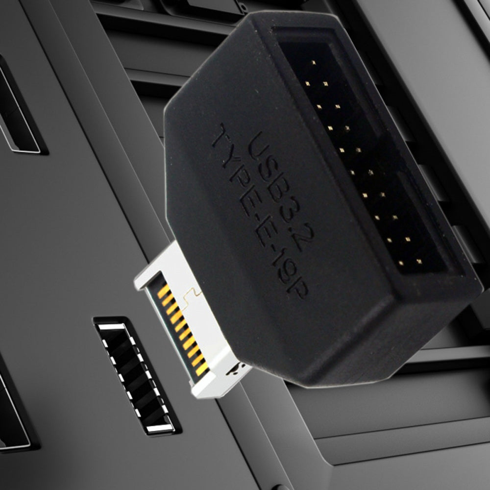 Overmold Type-E IDC Socket USB 3.1 Front Panel Header to USB 3.0 20Pin Header Extension Adapter with CH334P