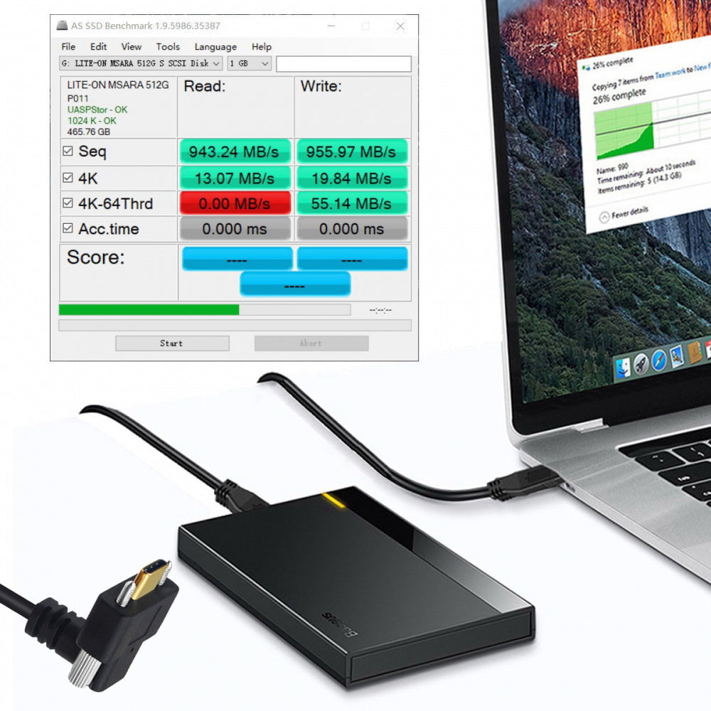 USB3.1 Type-C Male to Dual Thumbscrew Locking USB-C Vertical 90 Degree Up Down Angled 10Gbps Data Cable Panel Mount Type
