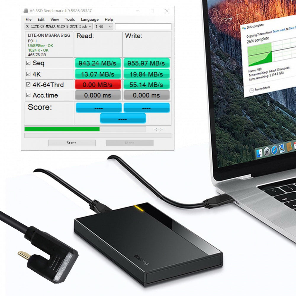USB3.1 Type-C Male to USB-C 360 Degree Opposite Back Angled 10Gbps Data 4K Cable 65W